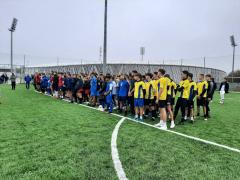 Három helyszínen fociztak